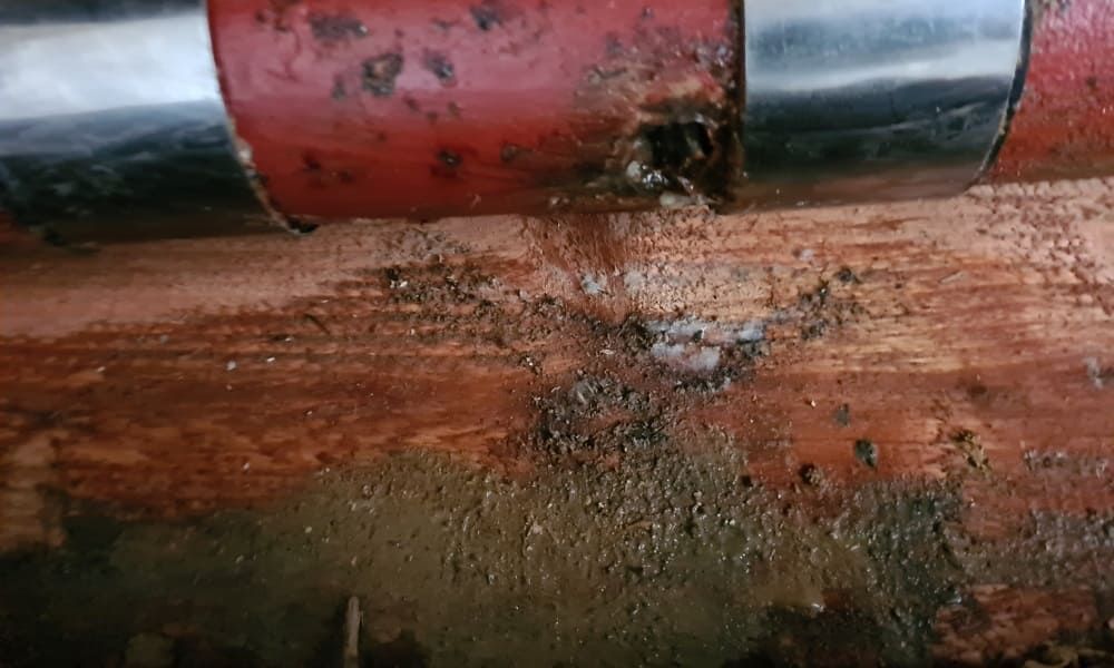 Ortung eines Abwasserschadens